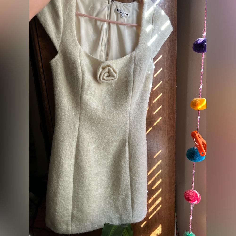 Reformation Zada Dress in Ivory